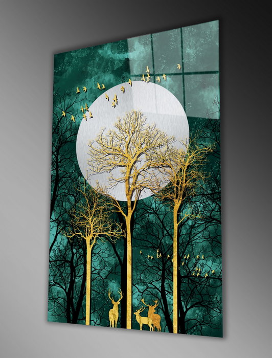 Wallity Pintura en Vidrio Templado Decorativo Multicolor 90 x 60 cm